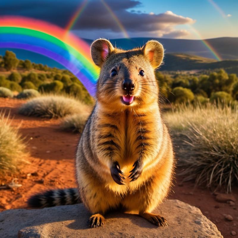 06770-juggernautXL_version6Rundiffusion-Pablo Picasso Fauvism quokka with a vibrant rainbow.jpg